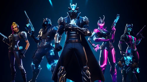 Neon Warriors: A Futuristic Alliance