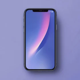 Mobile Phone with Abstract Color Display