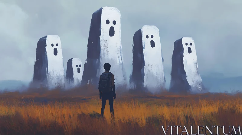 AI ART Ghostly Guardians of the Plains