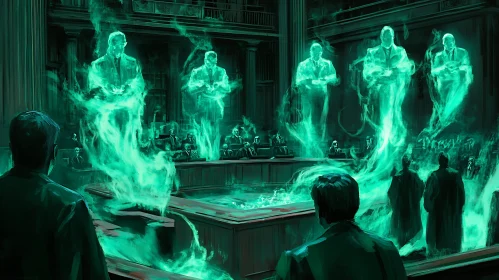 Spectral Assembly: A Courtroom Apparition