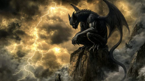 Gargoyle Guardian of the Stormy Mountain