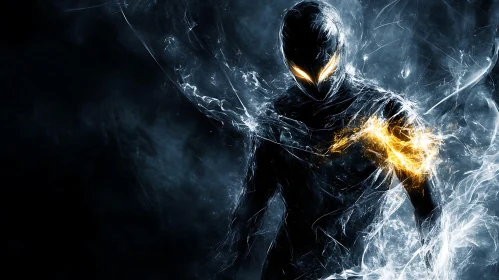 Mysterious Glowing Figure