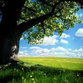 Green Field and Blue Sky