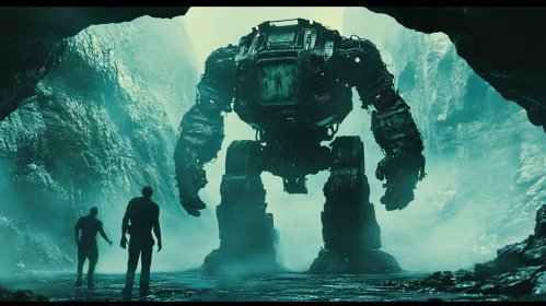 Giant Robot in Cave