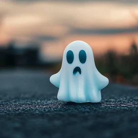 Cute Ghost Toy on Halloween