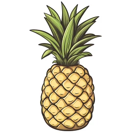 Vibrant Pineapple Artwork