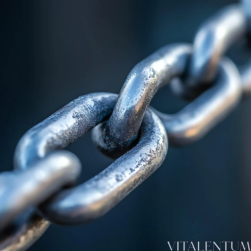 Detailed Metal Chain Link Image AI Image