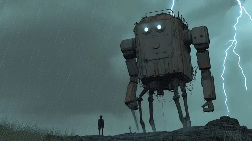 Mechanical Giant in Storm