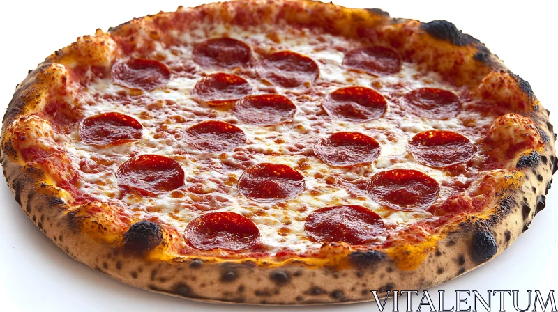 Irresistibly Cheesy Pepperoni Pizza AI Image