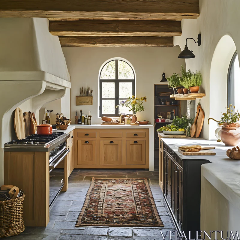 AI ART Warm and Inviting Kitchen Space