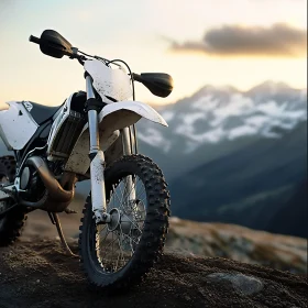 Off-Road Motorcycle on Hilltop
