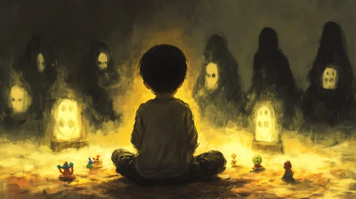 Child's Mysterious Gathering