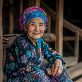 Serene Portrait of an Elderly Woman