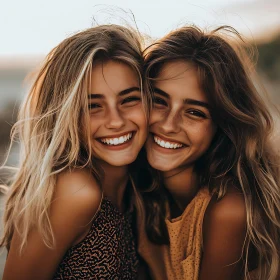 Radiant Smiles of Young Women
