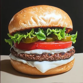 Burger Art: A Culinary Masterpiece