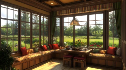 Sunlit Room Overlooking Garden