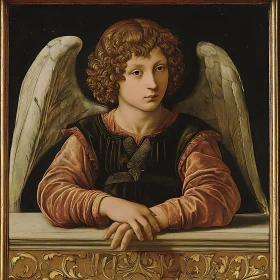 Renaissance Angel with Contemplative Expression