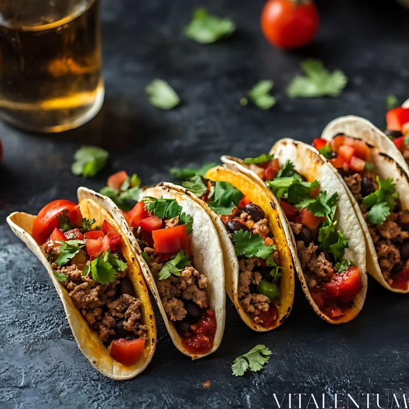 Savory Tacos with Fresh Ingredients AI Image