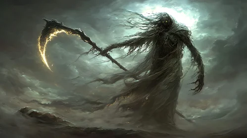 Spectre of Death with Scythe Art