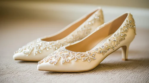 Elegant Wedding Shoes with Crystal Embellishments