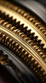 Gold Gears Close-up - A Study in Detail and Design
