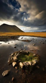 Magnificent Open Lake with Dramatic Colors and Grandeur of Scale