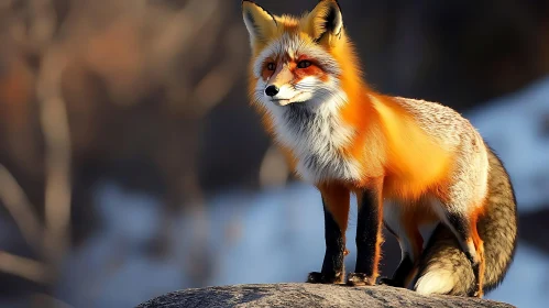 Elegant Fox in Nature