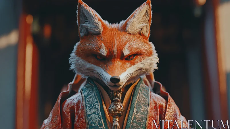 AI ART Anthropomorphic Fox Character