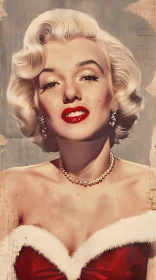 Marilyn Monroe Radiant in Red