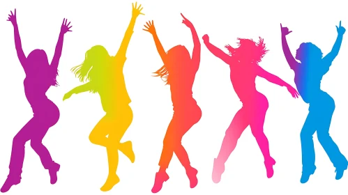 Dancing Figures in Vibrant Colors
