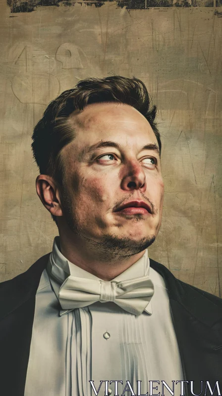 AI ART Elon Musk in Formal Attire