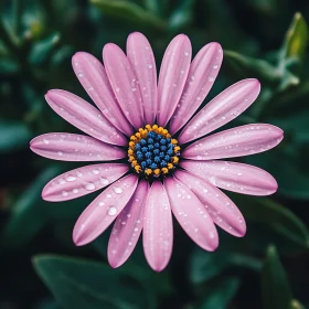 Pink Flower Raindrops Macro Photography