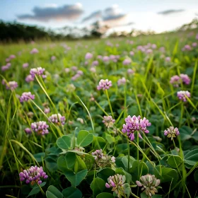 Wildflower Meadow with Purple Clover