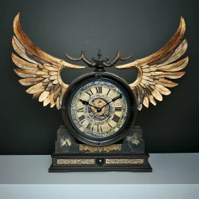 Golden Winged Clock