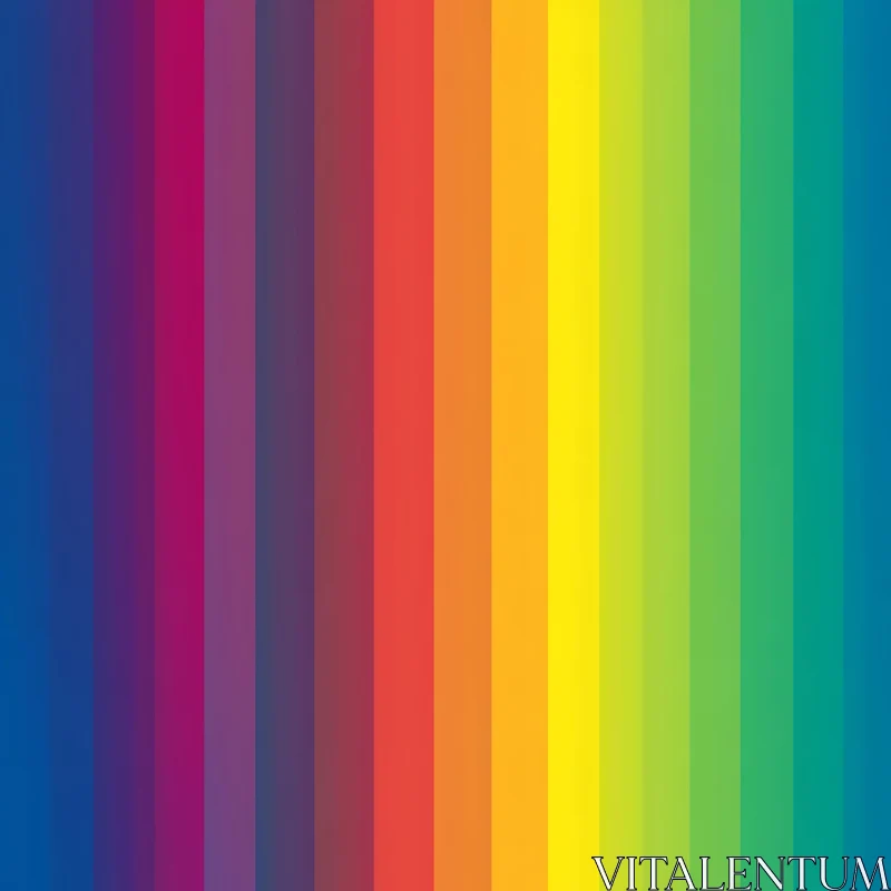 Rainbow Vertical Lines Color Spectrum AI Image