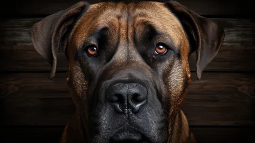 Emotive Boxer Dog Portrait in Photorealistic Style