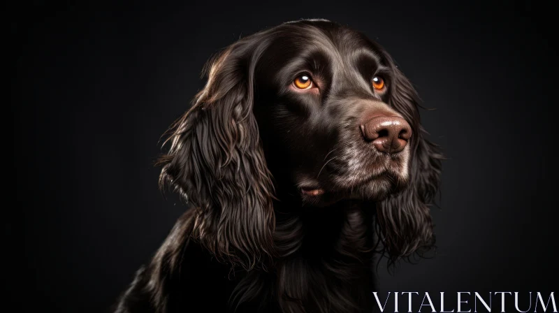 Mystic Canine Portraiture in Bronze Tone AI Image