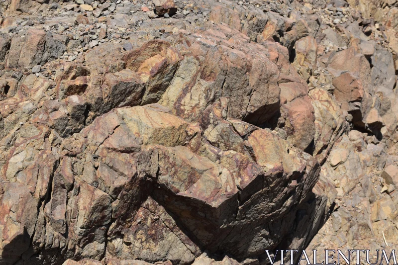 PHOTO Layered Mineral Rock Texture