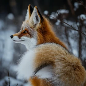 Fox in Winter Wonderland