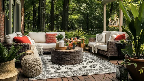 Serene Patio Retreat with Comfortable Seating