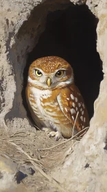 Small Owl in Natural Habitat