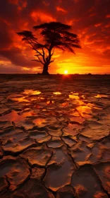 A Lone Tree in the Soil - Apocalyptic and African-Inspired Nature Art