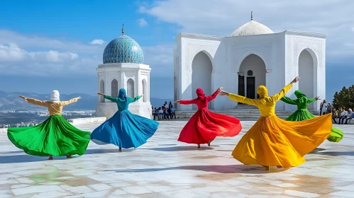Colorful Dervishes in a Spiritual Dance