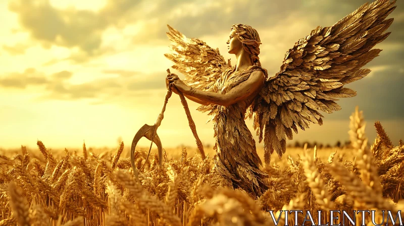 Angel of the Harvest AI Image