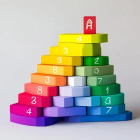 Colorful Educational Blocks Tower