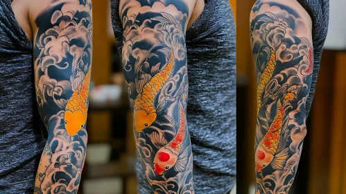 Japanese Style Full Sleeve Tattoo