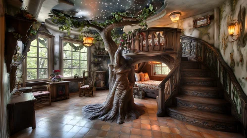 Whimsical Treehouse Room