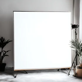 Minimalist Studio Setup with Plants