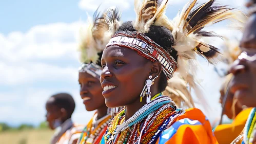 Colorful Portrait of African Culture