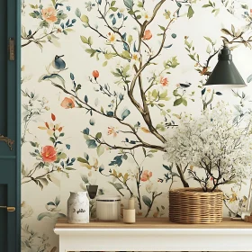 Elegant Floral Interior Scene